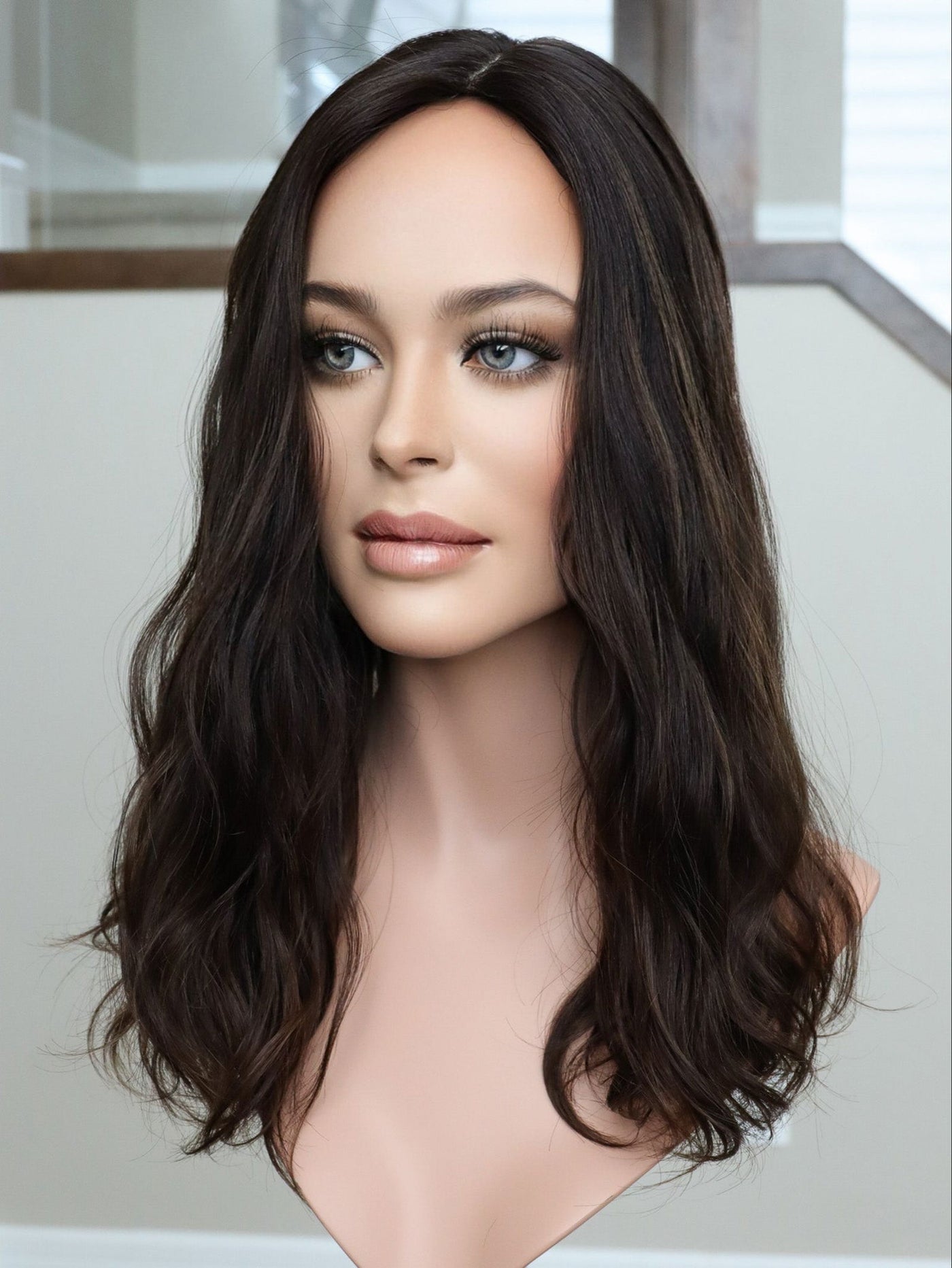 Fine Texture Natural Collection #260 20" 9x9 Silk Top Topper - Madison Hair Collection