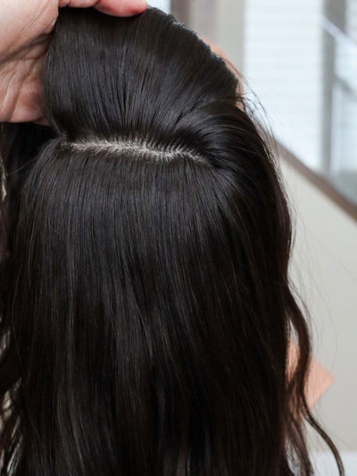 Fine Texture Natural Collection #265 17" 9x9 Silk Top Topper - Madison Hair Collection