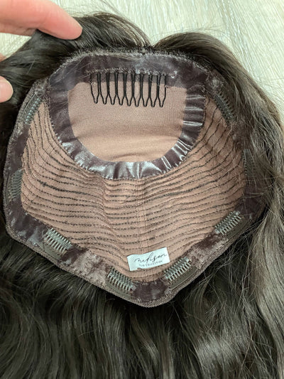 Fine Texture Natural Collection #276 14" 9x9 Silk Top Topper - Madison Hair Collection