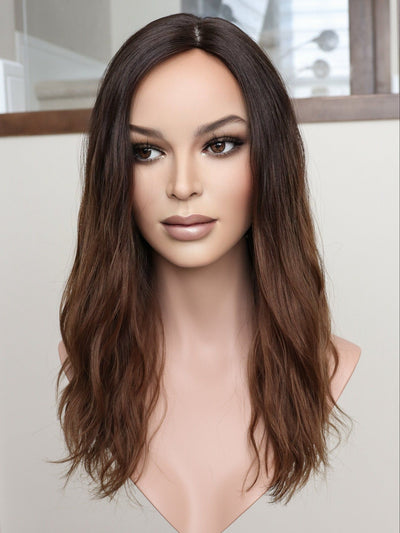 Fine Texture Natural Collection #300 20" 9x9 Silk Top Topper - Madison Hair Collection