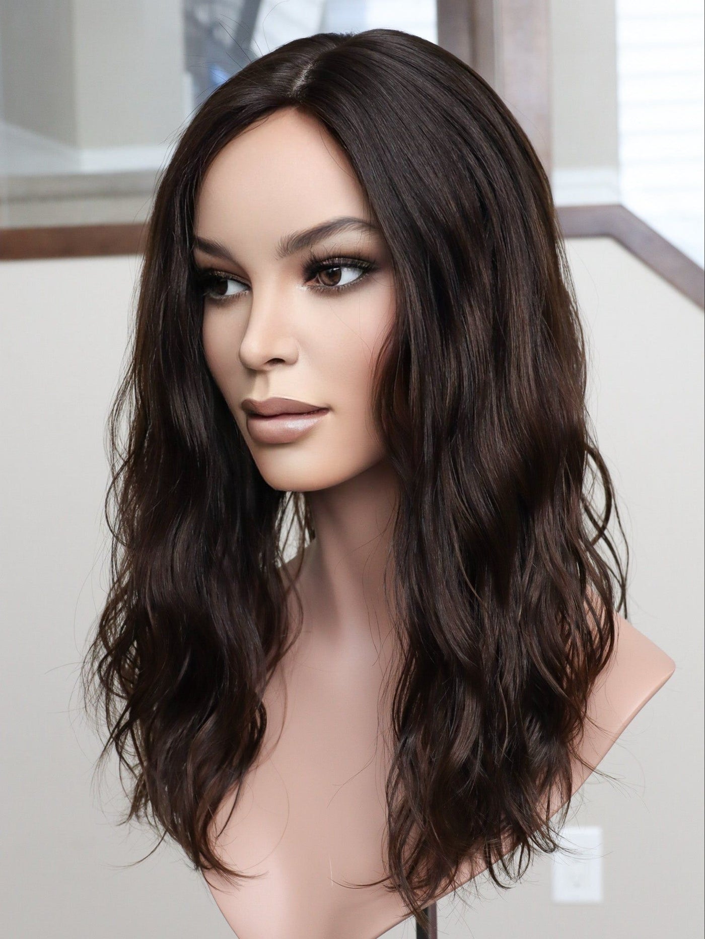 Fine Texture Natural Collection #316 21" 9x9 Silk Top Topper - Madison Hair Collection