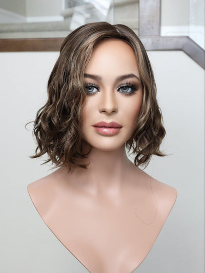 Fine Texture Natural Collection #38 9x9 11" Silk Top Topper - Madison Hair Collection