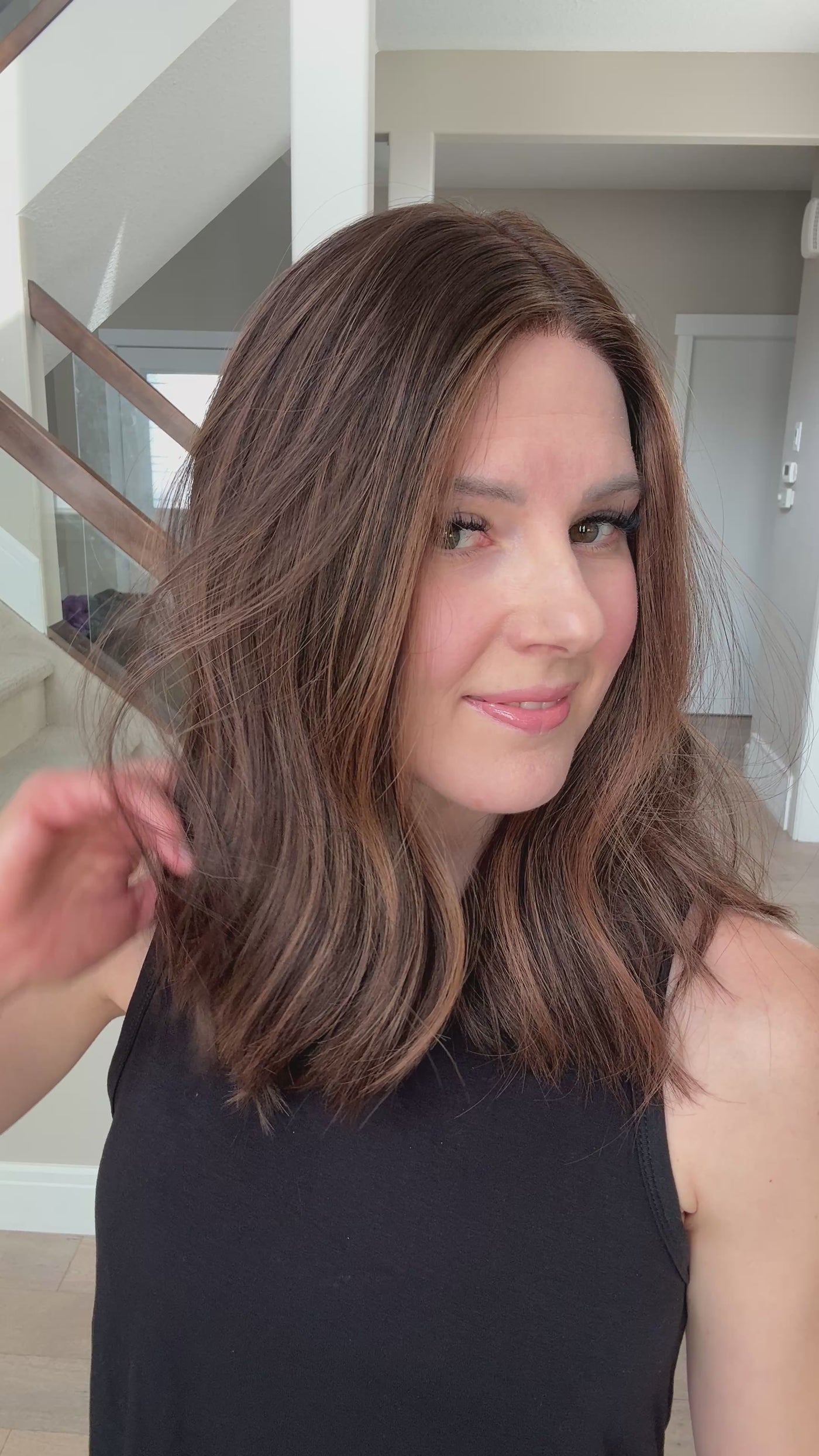 18" Tatiana LOB Comfort Cap Silk Top Wig (M)