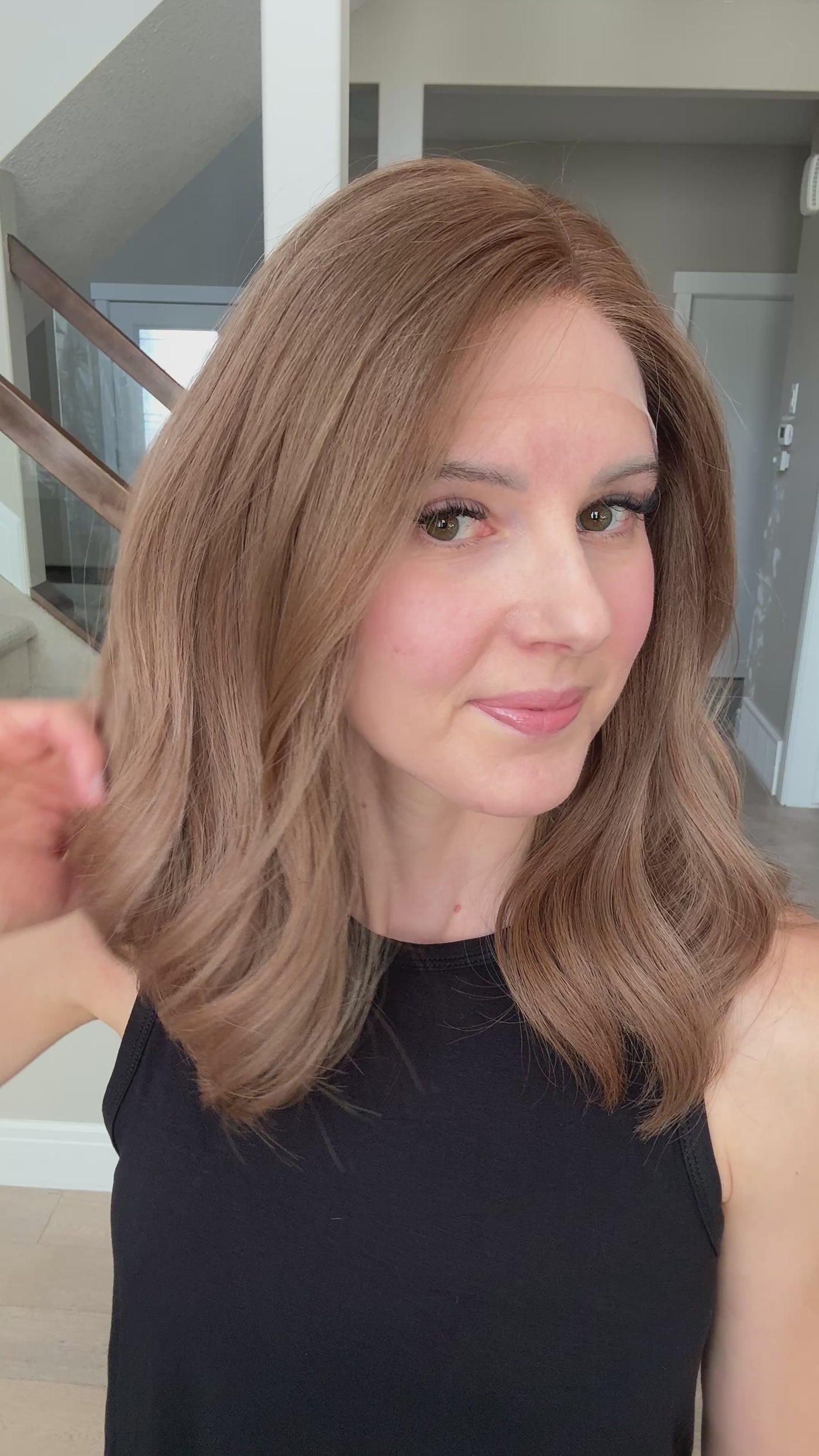 18" Justine LOB Comfort Cap Lace Top Wig (M)