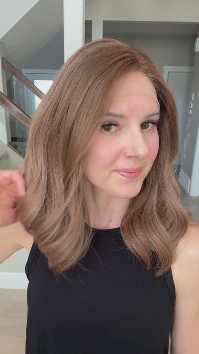 18" Justine LOB Comfort Cap Lace Top Wig (M)