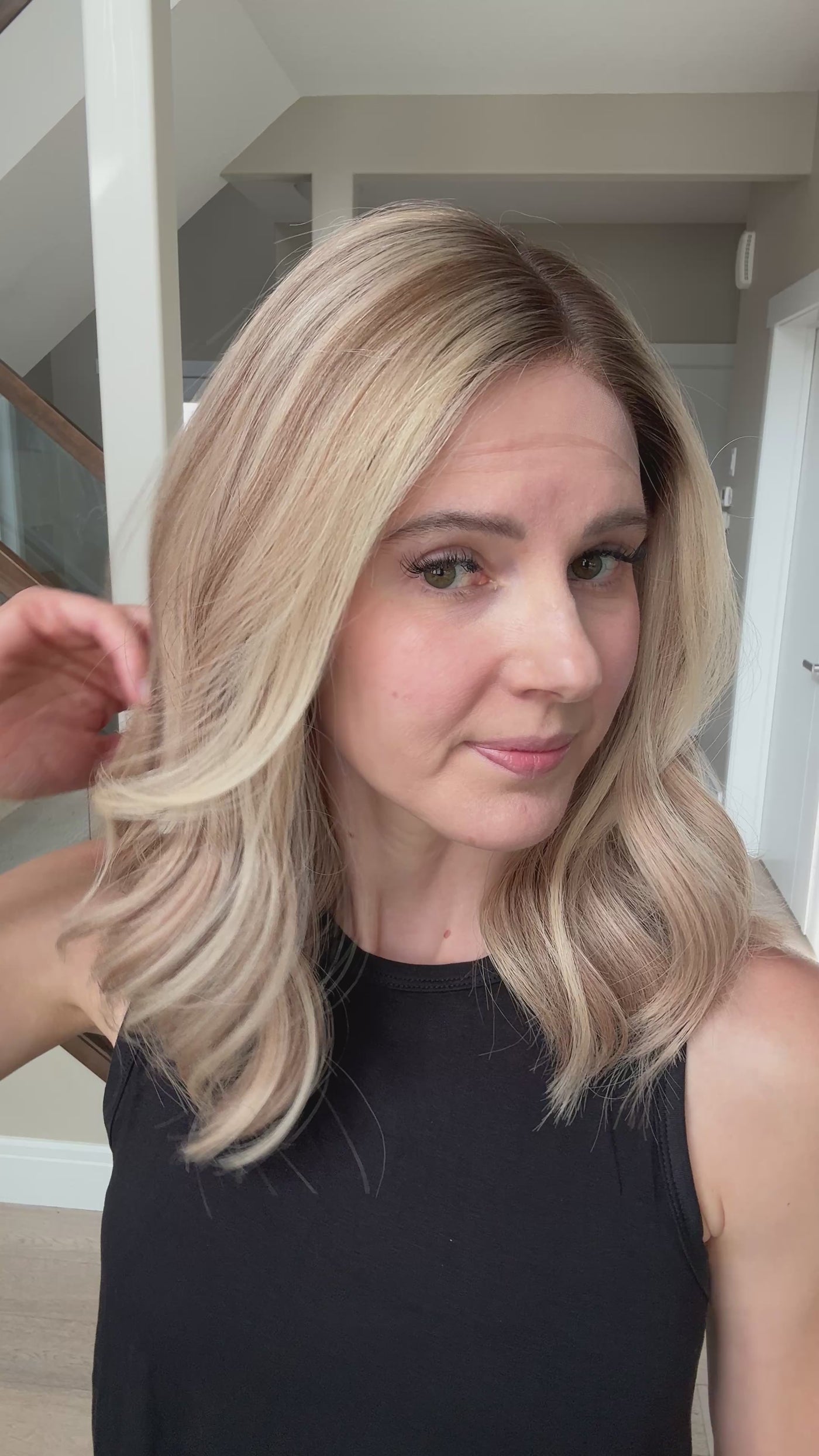 18" Olivia LOB Comfort Cap Lace Top Wig (S)